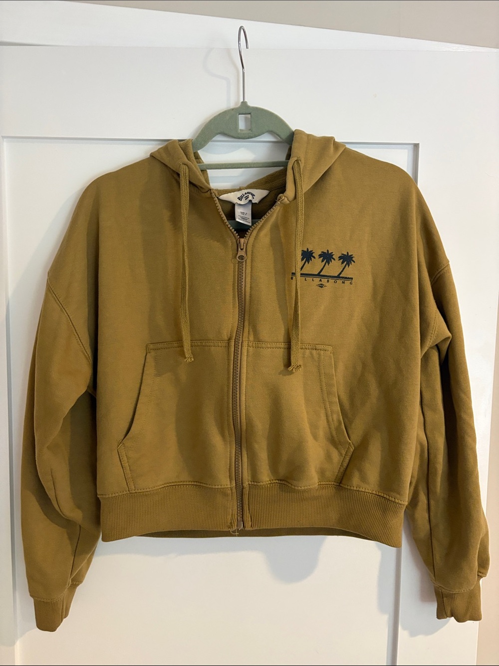 Billabong girls mustard Zip-Up Hoodie Jacket
